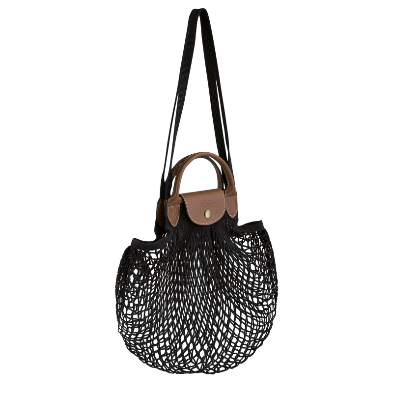 Le Pliage Filet L Mesh bag , Black - Canvas  - View 3 of 6