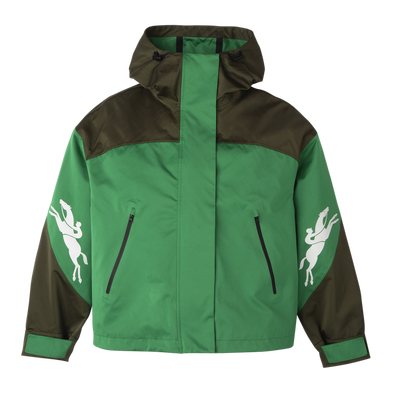 Korte parka, Khaki/Green