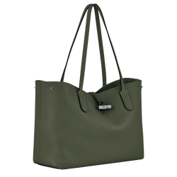 Roseau Essential L Tote bag , Khaki - Leather