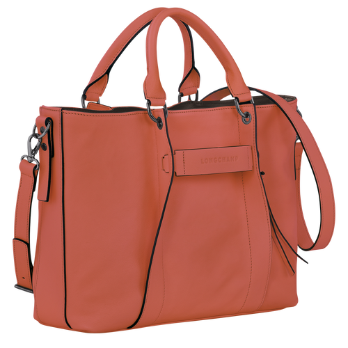 Handtasche L Longchamp 3D , Leder - Ockerbraun - Ansicht 3 von 5
