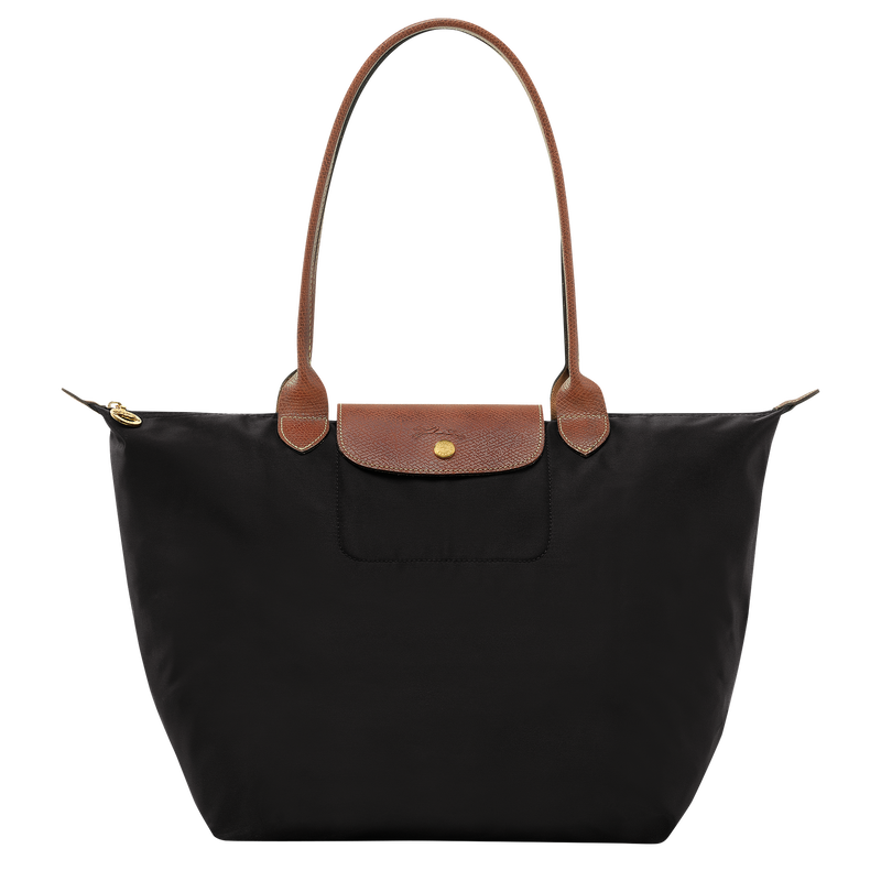 Sac cabas L Le Pliage Original , Toile recycl&eacute;e - Noir  - Vue 1 de 6