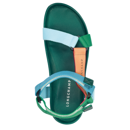 Indiana - Green Leather Sandals