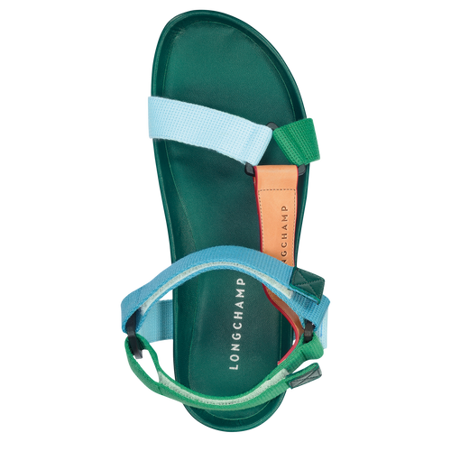 Spring/Summer 2023 Collection Flat sandals Dark Green - Leather  (70301SE9039380)