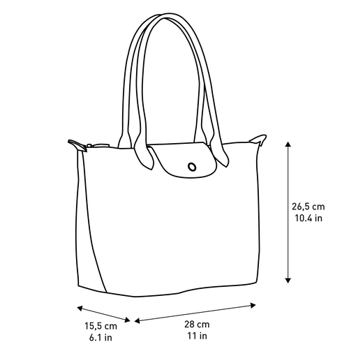 Shoulder bag S Le Pliage Club Gun metal (L2605619300) | Longchamp US