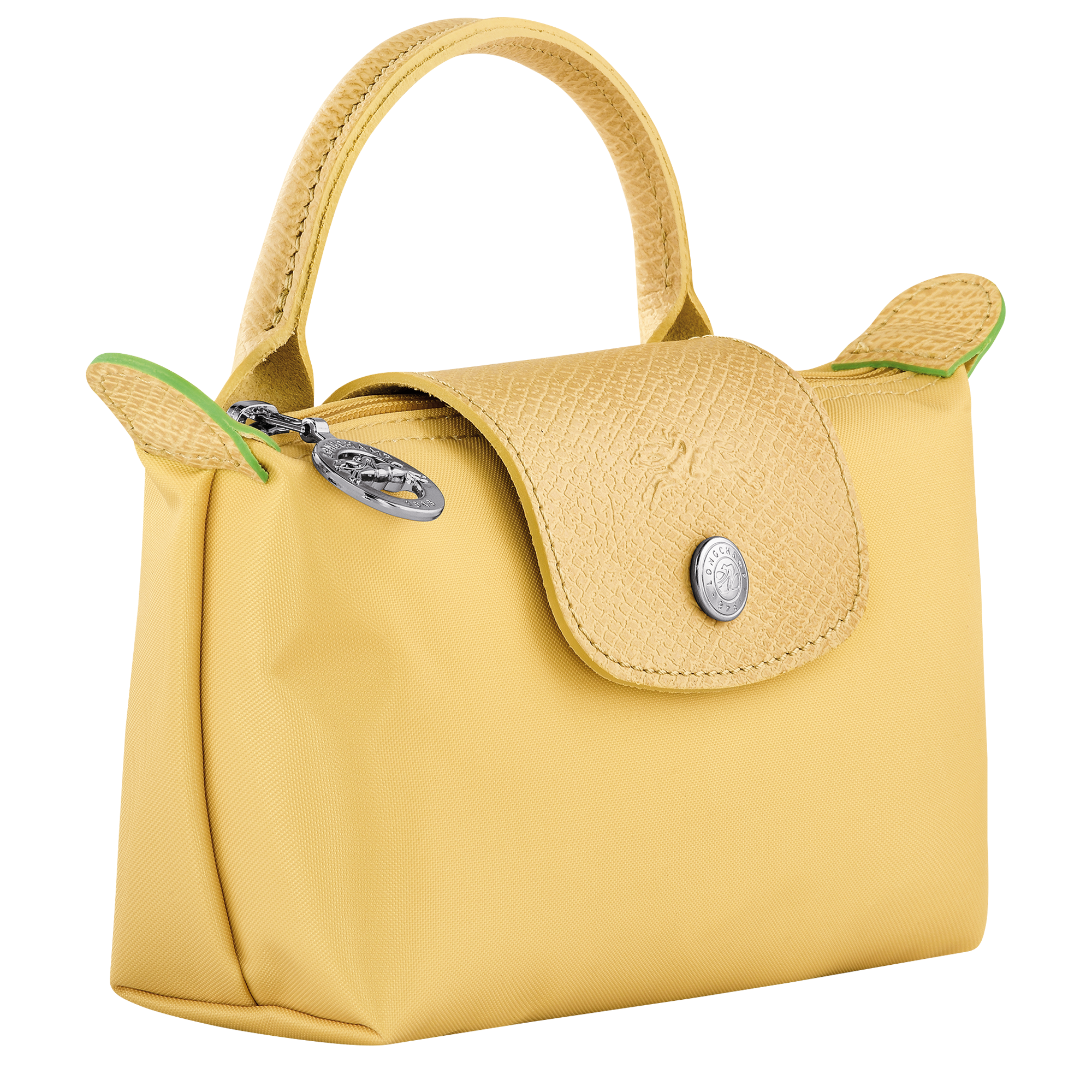 Le Pliage Green Pouch with handle Wheat - Recycled canvas (34175919A81)