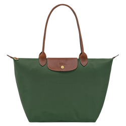 Le Pliage Original L Tote bag , British Green - Recycled canvas