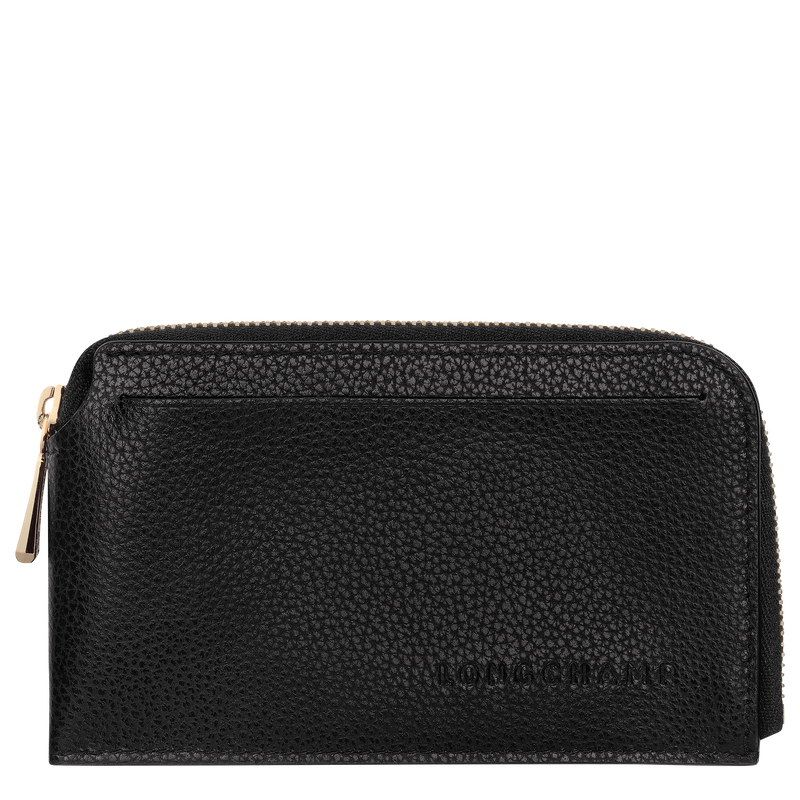 Le Foulonn&eacute; Card holder , Black - Leather  - View 1 of  2