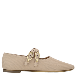Le Foulonn&eacute; Ballerinas , Cream - Leather