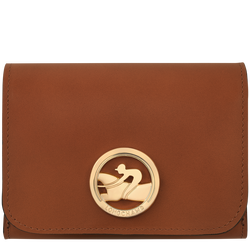 Box-Trot Wallet , Cognac - Leather