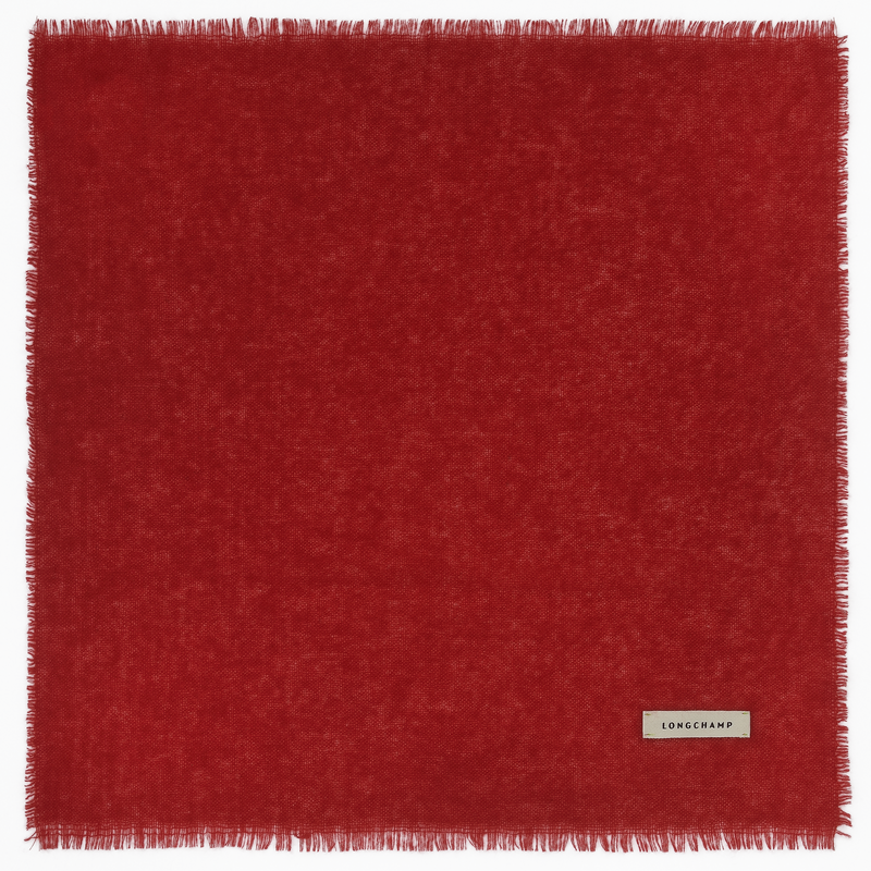L'Hiver en douceur Stole , Red - Cashmere  - View 1 of  2