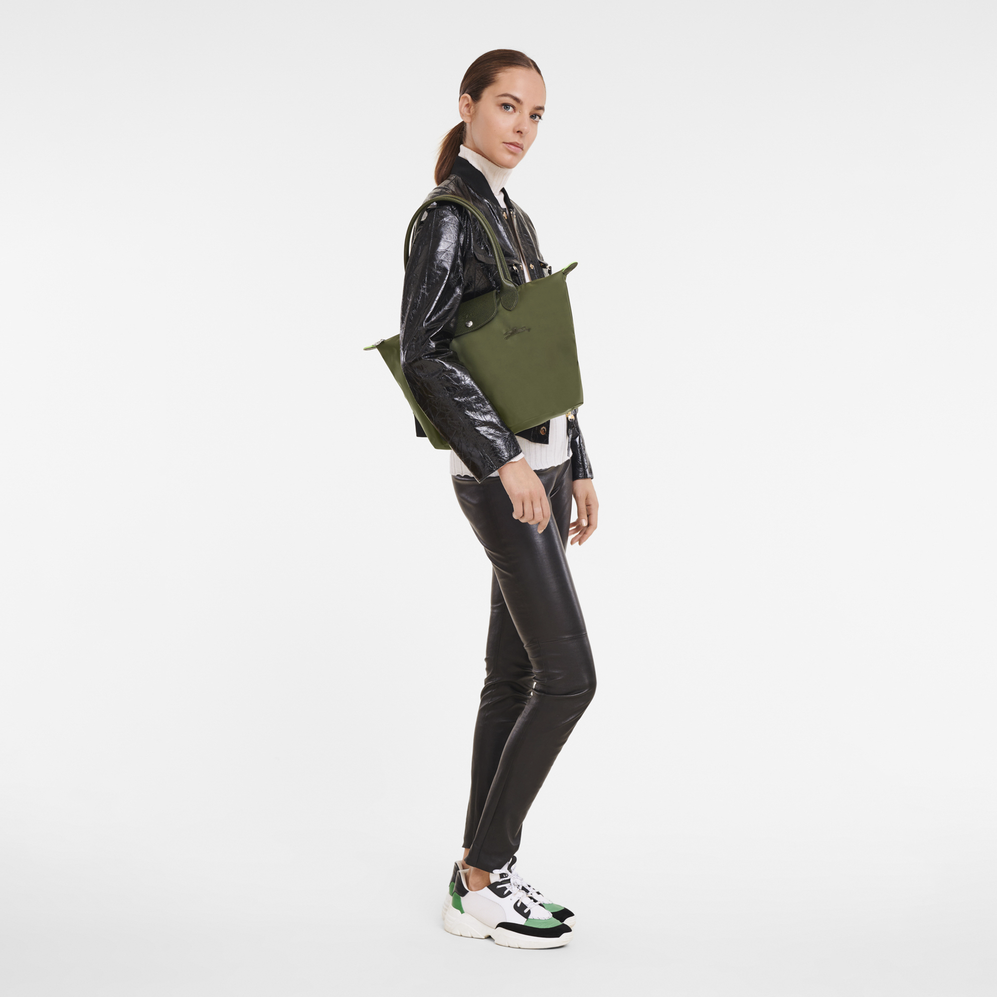 Le Pliage Green 肩揹袋 M, 森林綠