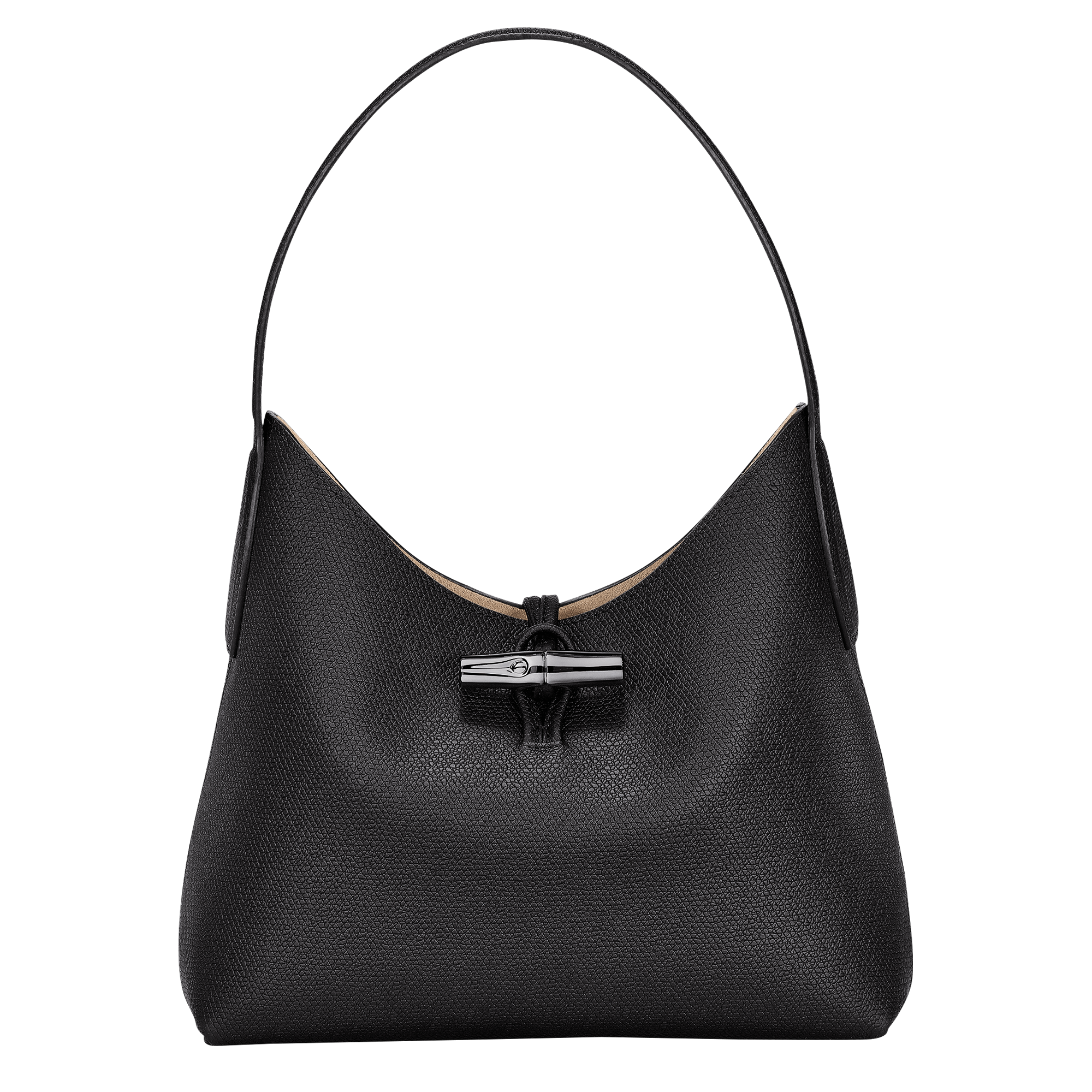 Roseau M Hobo bag Black - Leather (10153HPN001)