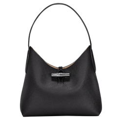 Roseau M Hobo bag , Black - Leather