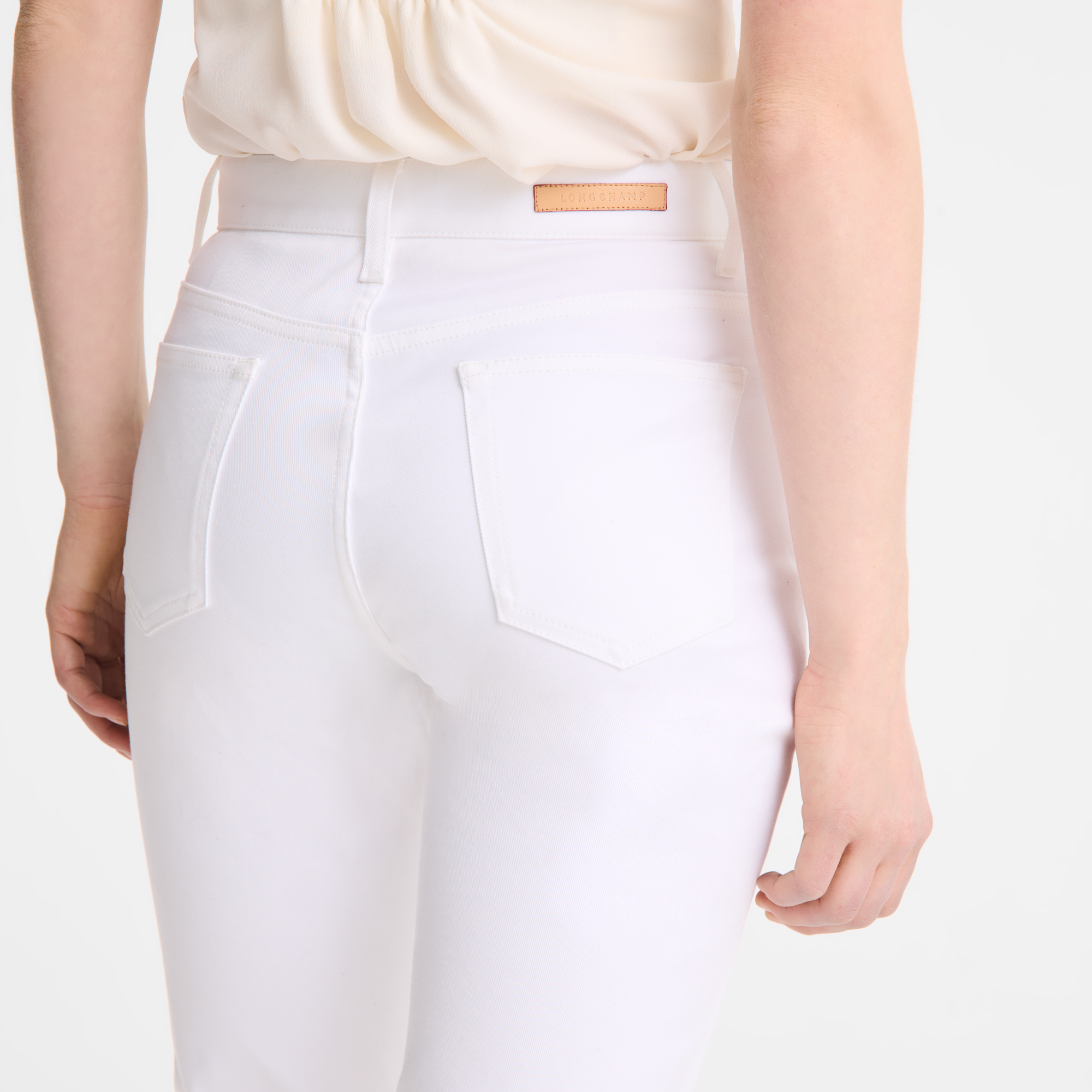 null Trousers, White