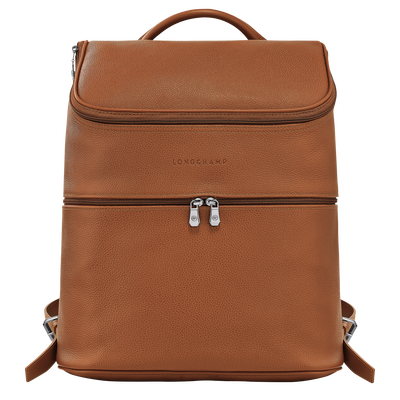 Le Foulonné Backpack , Caramel - Leather