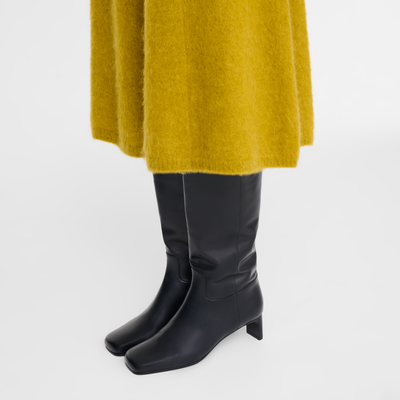 Absatzstiefel La Cavalière , Leder - Schwarz
