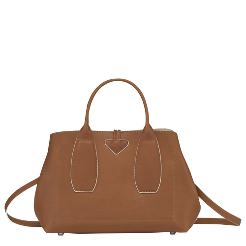 Roseau M Handbag , Cognac - Leather - View 4 of  6