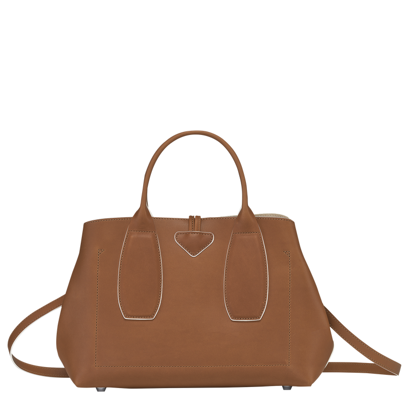 Le Roseau M Handbag , Cognac - Leather  - View 4 of 6