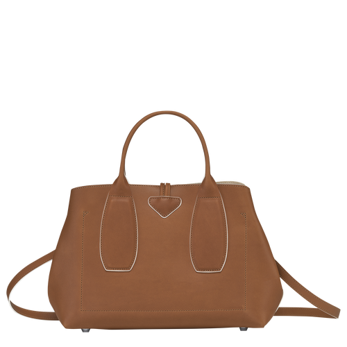 Roseau M Handbag , Cognac - Leather - View 4 of  6