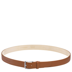 Le Foulonné Men's belt , Caramel - Leather