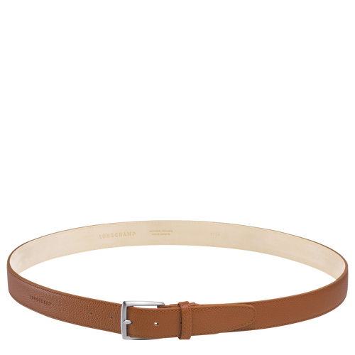 Le Foulonné Men's belt , Caramel - Leather - View 1 of 2