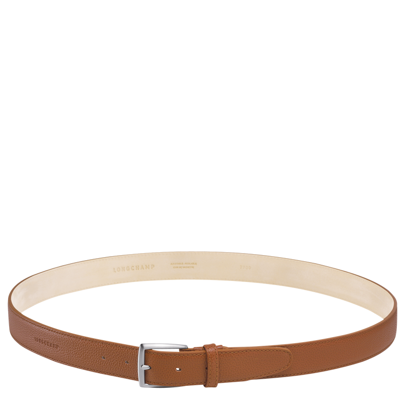 Le Foulonné Men's belt , Caramel - Leather  - View 1 of  2