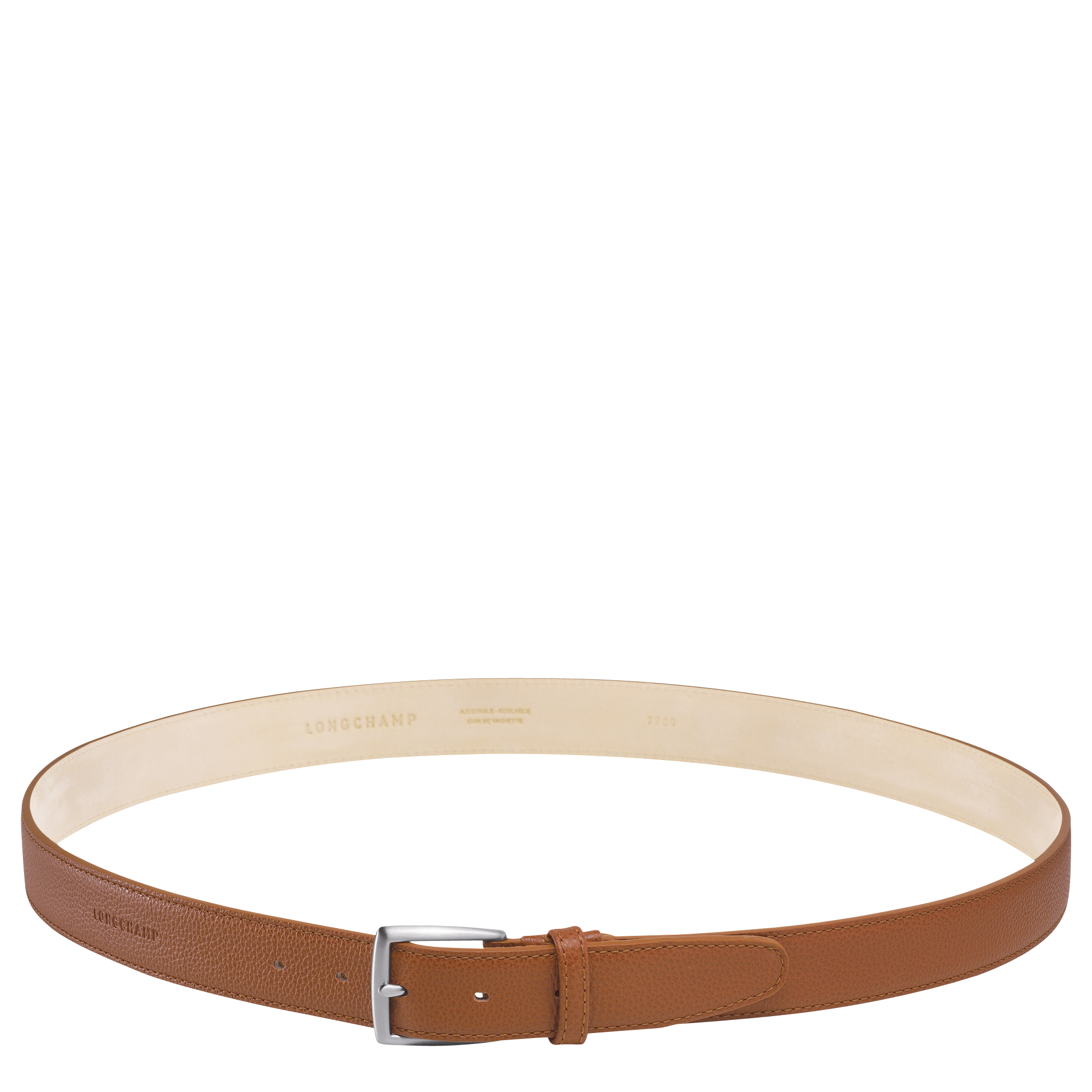 Le Foulonné Men's belt, Caramel