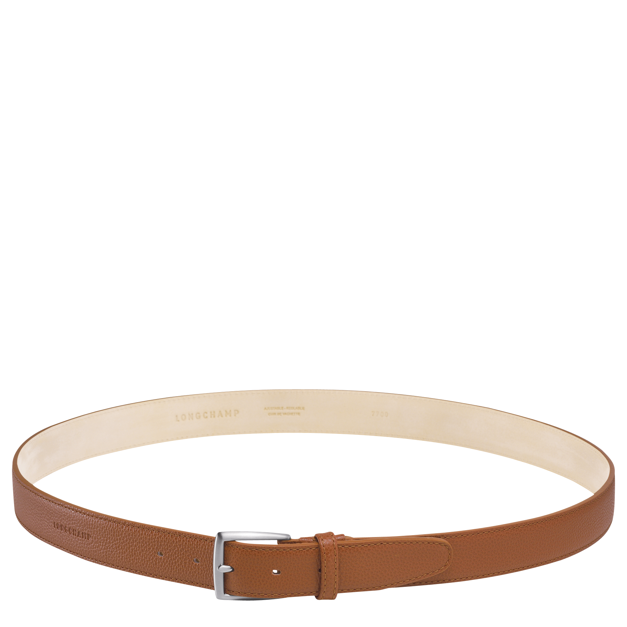 Men's belt, Caramel - View 1 of
2 - zoom in Le Foulonné Men's belt, Caramel