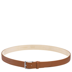 Le Foulonné Men's belt , Caramel - Leather