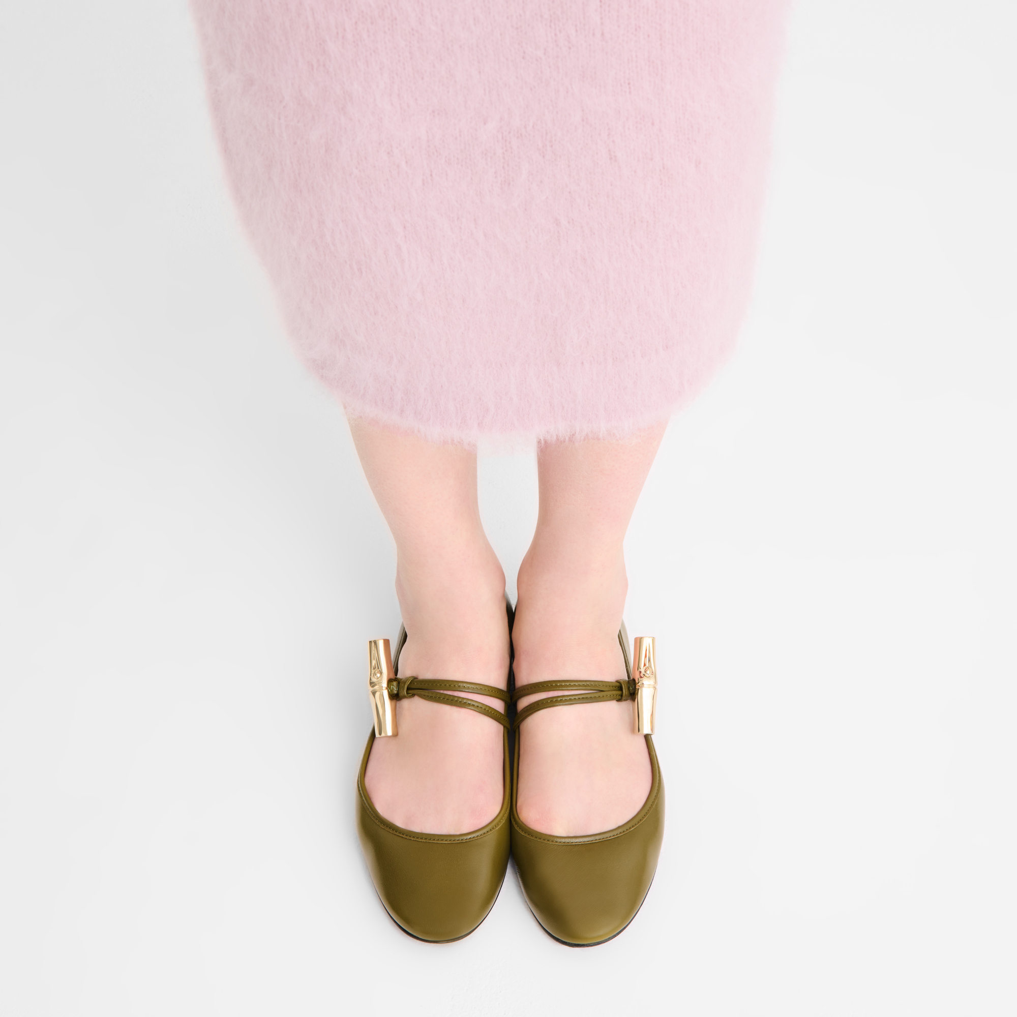 Ballerinas, Olive - View 2 of
4 - zoom in Le Roseau Ballerinas, Olive
