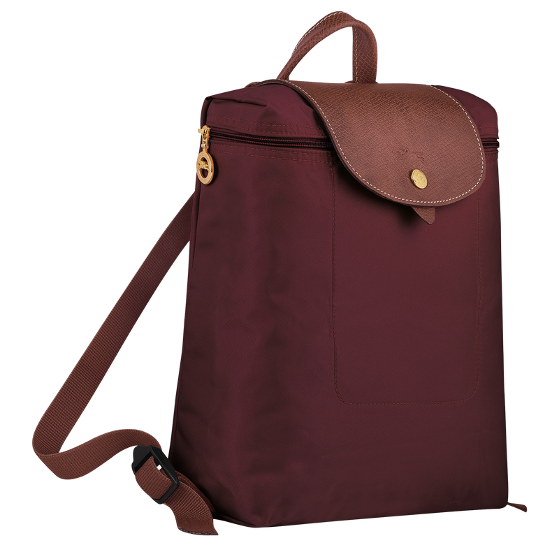 Le Pliage Original M Backpack Burgundy Recycled canvas Longchamp US