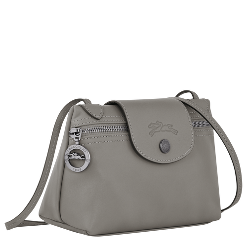 Le Pliage Xtra XS Crossbody bag , Turtledove - Leather - View 3 of  5