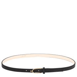 Ladies' belt , Black - Leather