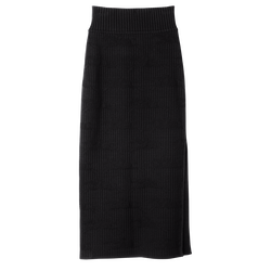 Falda midi , Otro - Negro