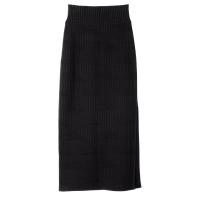 null Midi skirt, Black