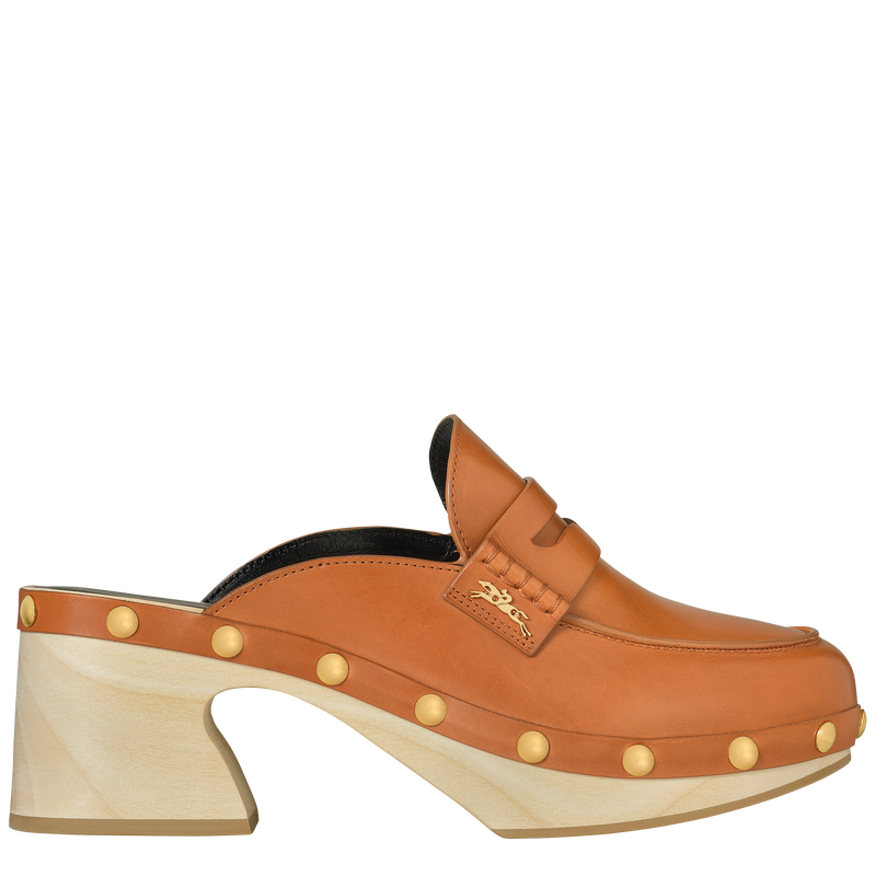 La Cigale Clogs , Cognac - Leather  - View 1 of  5