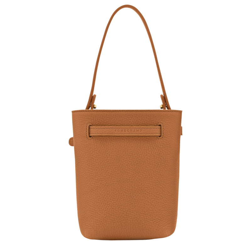 Sac seau XS Le Smart , Cuir - Caramel  - Vue 4 de 6