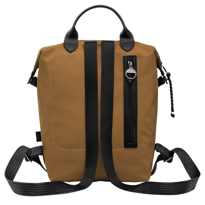Rucksack L Le Pliage Energy , Recyceltes Canvas - Tabak  - Ansicht 4 von 4