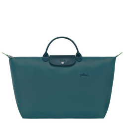 Le Pliage Green 旅行袋 S , 孔雀藍 - 再生帆布