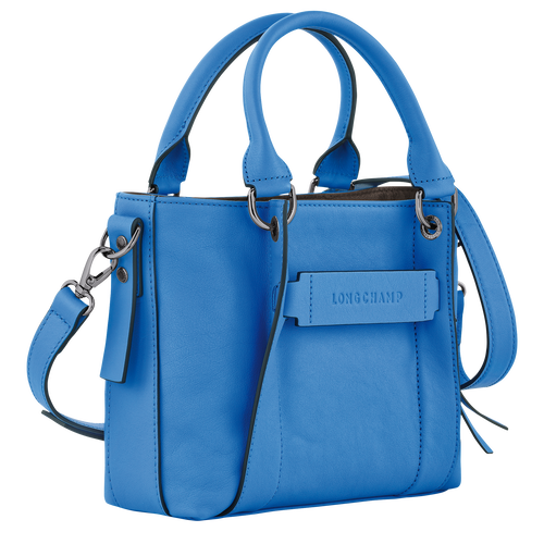 Longchamp 3D S Handbag , Cobalt - Leather - View 3 of  4