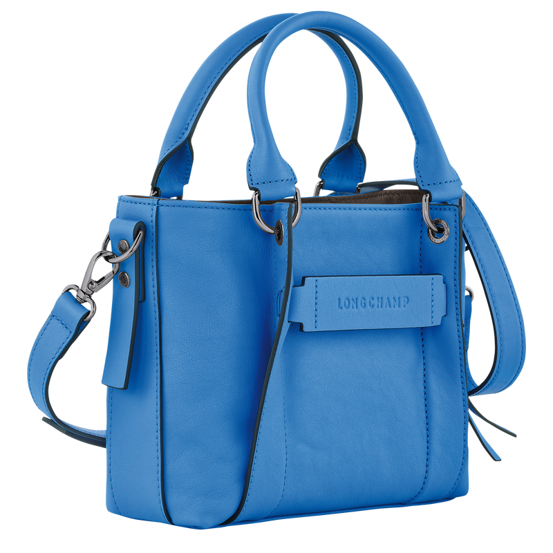 Longchamp 3D S Handbag , Cobalt - Leather  - View 3 of  4