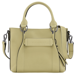 Longchamp 3D S Handbag , Almond Green - Leather