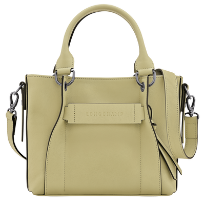 Longchamp 3D S Handbag , Almond Green - Leather