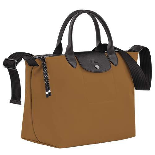 Borsa con manico L Le Pliage Energy , Tela riciclata - Tabacco - View 2 of  5