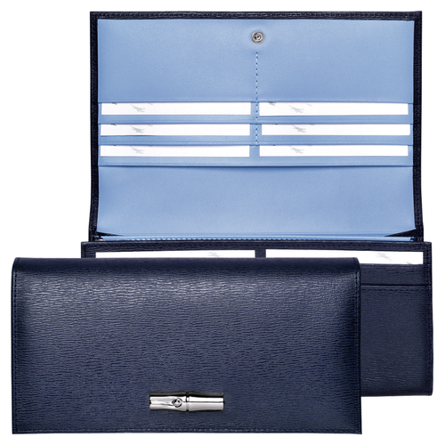 Portefeuille long, 006 Marine Portefeuille long, 006 Marine, hi-res
