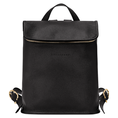 Le Foulonné M Backpack , Black - Leather