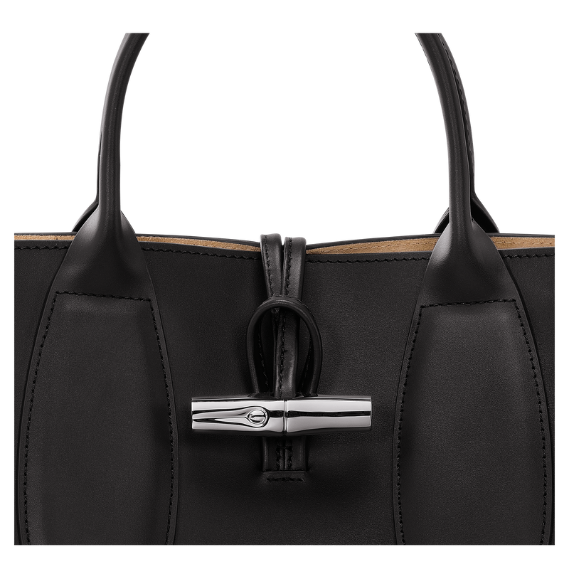 Roseau M Handbag Black - Leather (10058HCN001)