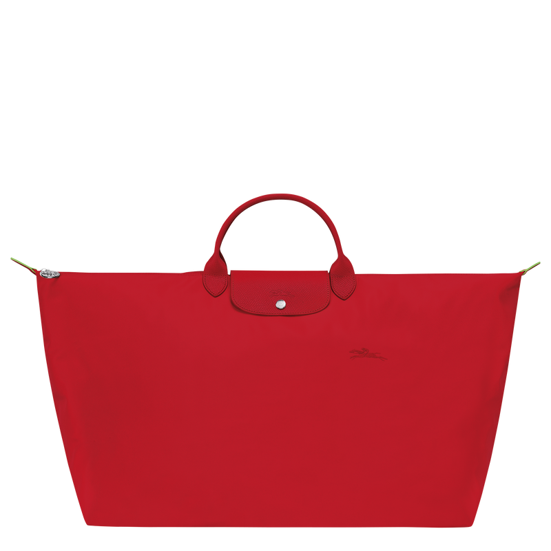 Reisetasche M Le Pliage Green , Recyceltes Canvas - Tomato  - Ansicht 1 von 7