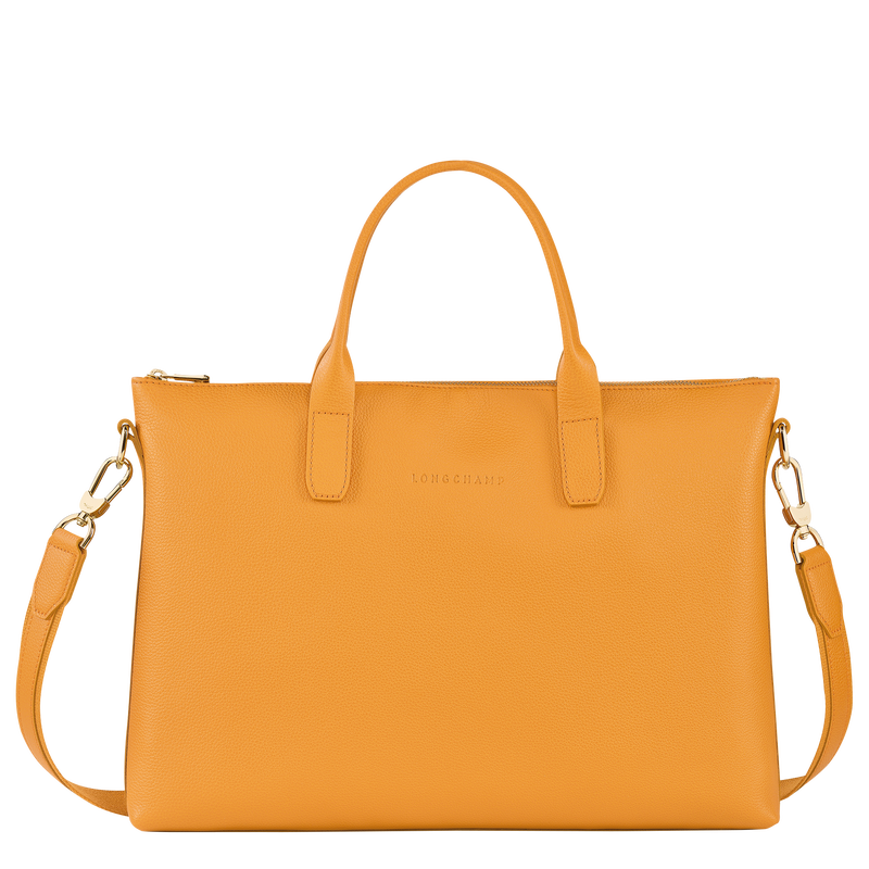 Le Foulonné S Briefcase , Apricot - Leather  - View 1 of  4