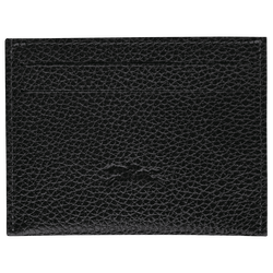 Le Foulonné Card holder , Black - Leather